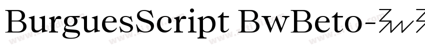 BurguesScript BwBeto字体转换